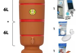 Filtro Sao Joao Plus 6 litros Stefani completo em ceramica