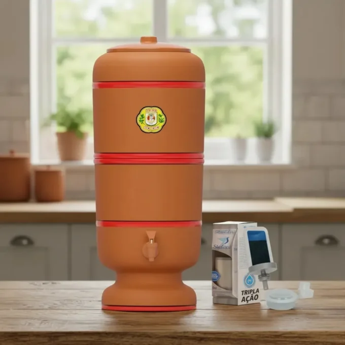 Filtro Sao Joao Plus servindo agua fresca pela torneira ARTIGOS RELACIONADOS